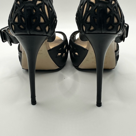 Valentino Mary Jane D’orsay Peep Toe Pumps - Picture 5 of 10